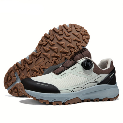 Chaussures de Randonnée Mixtes Noires avec Système de Laçage Rapide et Semelle Crantée