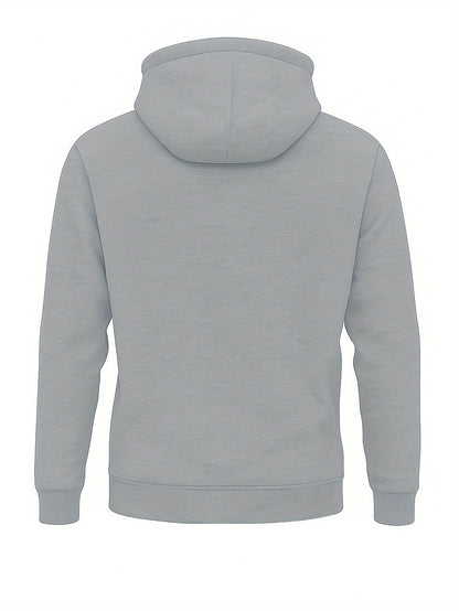 Sweat à Capuche Homme Mi-Zip avec Poches Zippées Devant Kaki