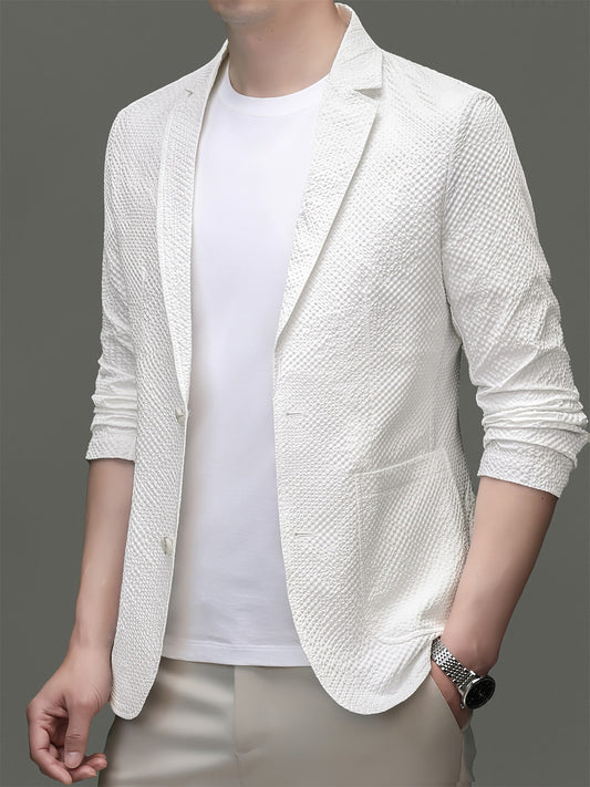 Veste blazer décontractée pour homme - Style élégant printemps/été