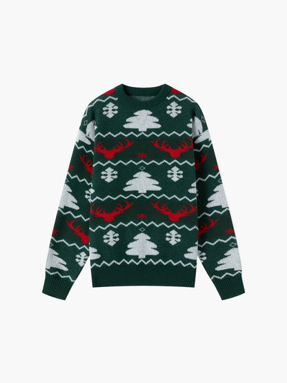 Męski sweter świąteczny w stylu festiwalowym na zimowe wieczory i imprezy