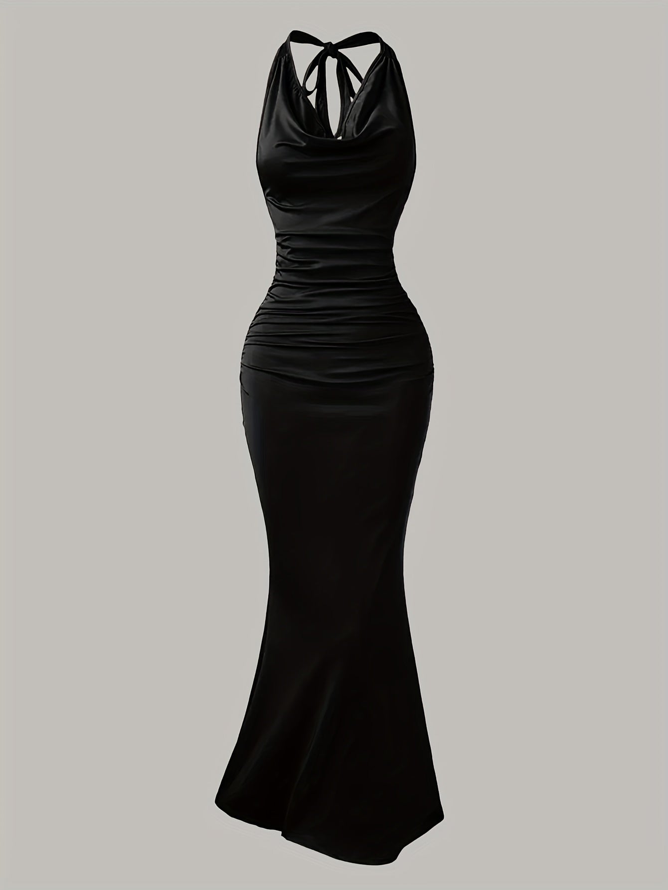 Robe de soirée sirène dos nu femme élégante style bal