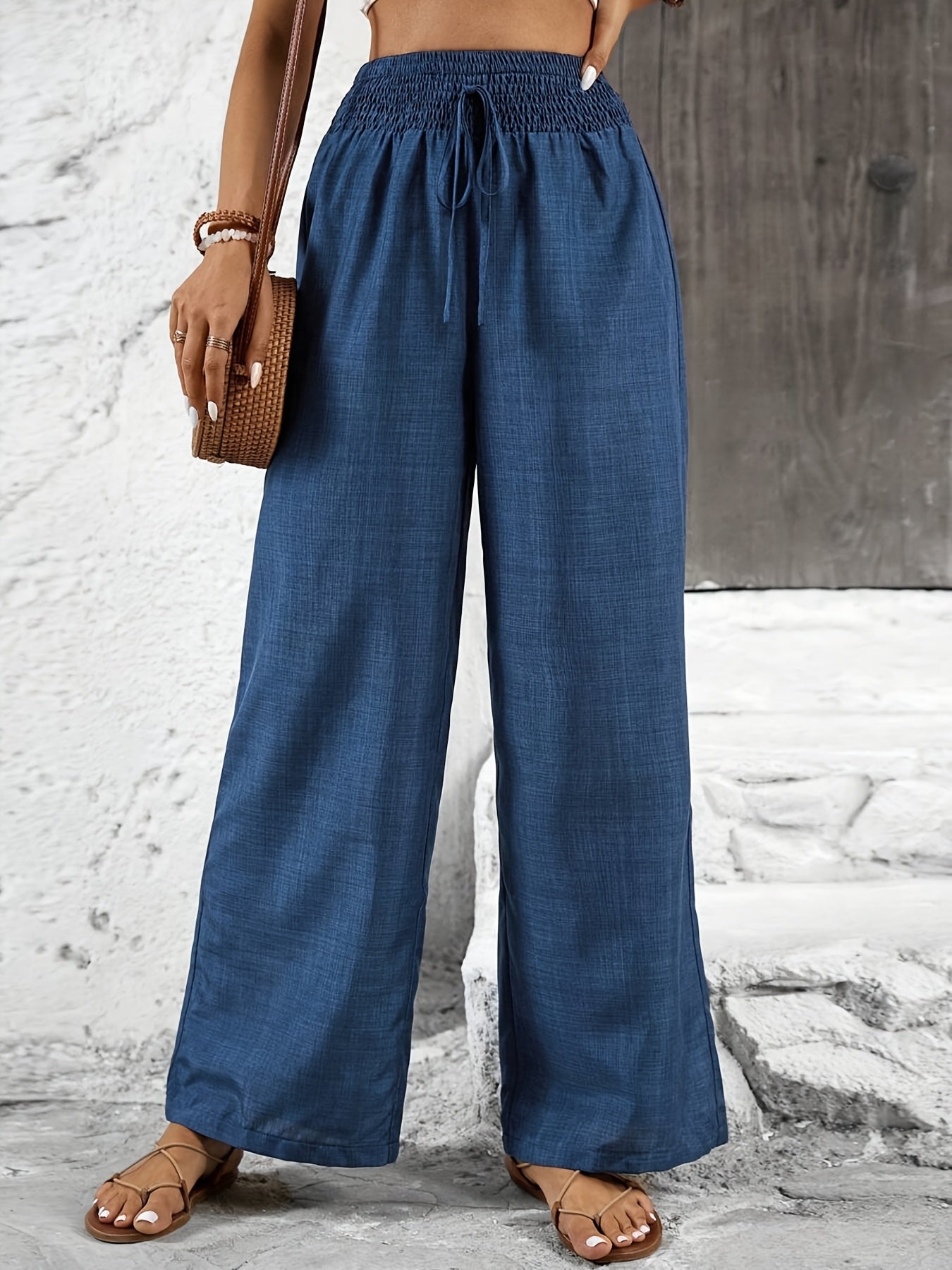 Pantalón ancho para mujer estilo casual elegante para salidas y ocio