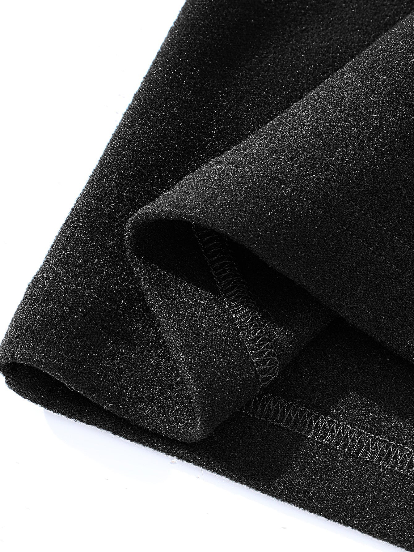 Haut à col montant doux couleur unie manches longues pour homme