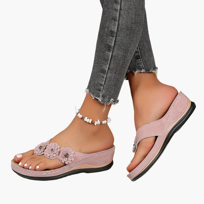 Sandales compensées pour femme style bohème confort quotidien