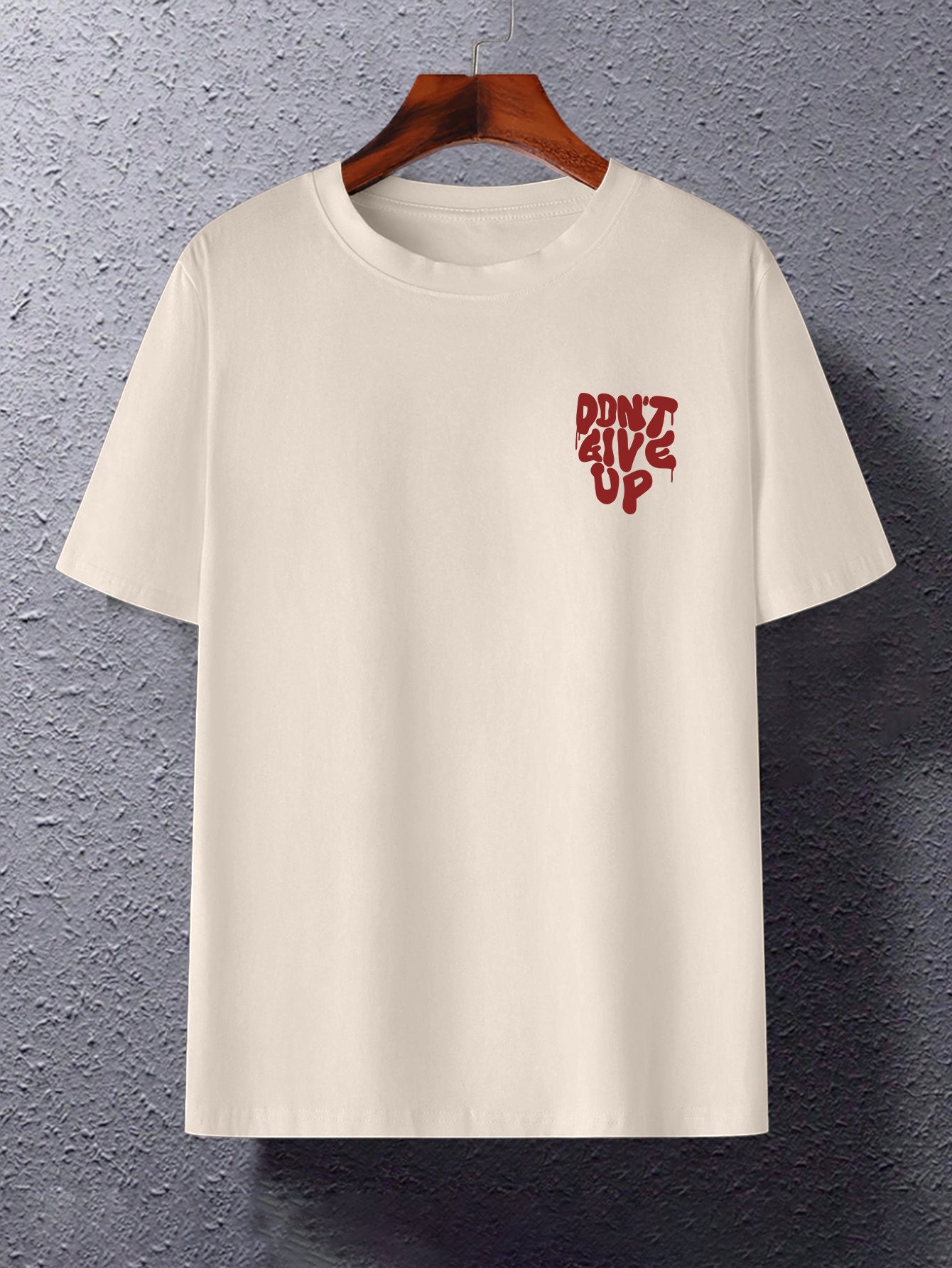 Herren-T-Shirt im Streetwear-Stil mit motivierendem Grafikmuster für den Alltag