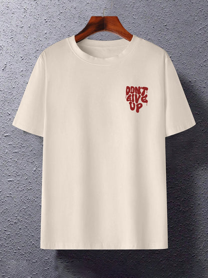Herren-T-Shirt im Streetwear-Stil mit motivierendem Grafikmuster für den Alltag