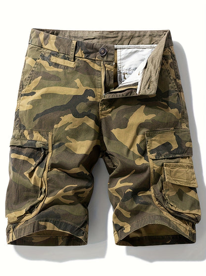 Pantaloni cargo corti stile mimetico militare da uomo – Ideali per esterni, tempo libero e vacanze