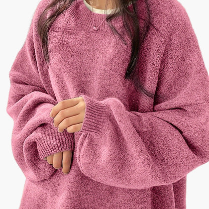 Avslappet genser for kvinner i løs og trendy stil, ideell for høst og vinter