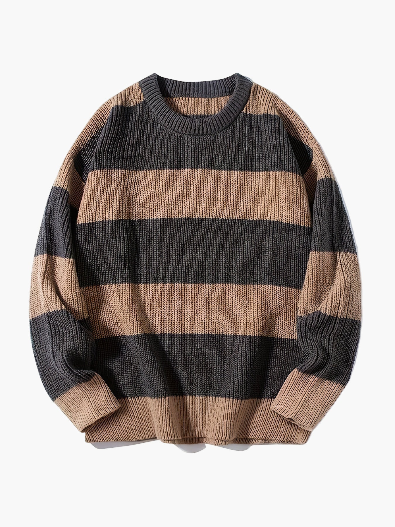 Maglione casual a righe da uomo stile autunno inverno