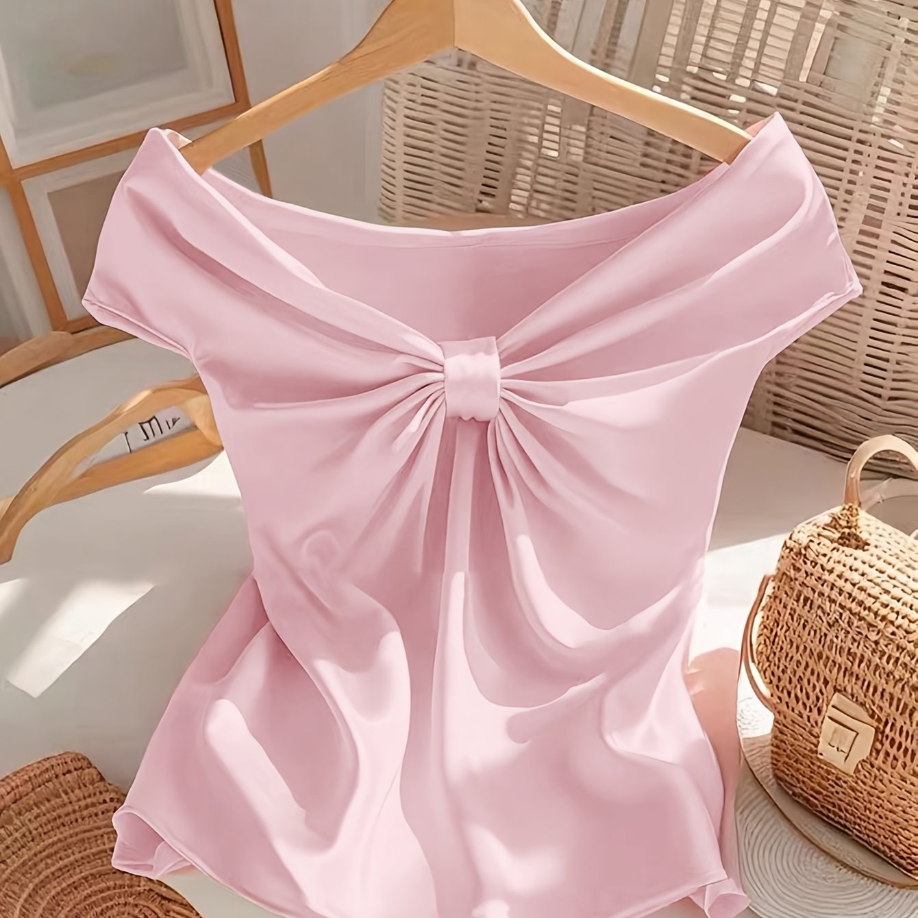 Elegant Women's Blouse Off-Shoulder Romantic Style for Evening and Outings