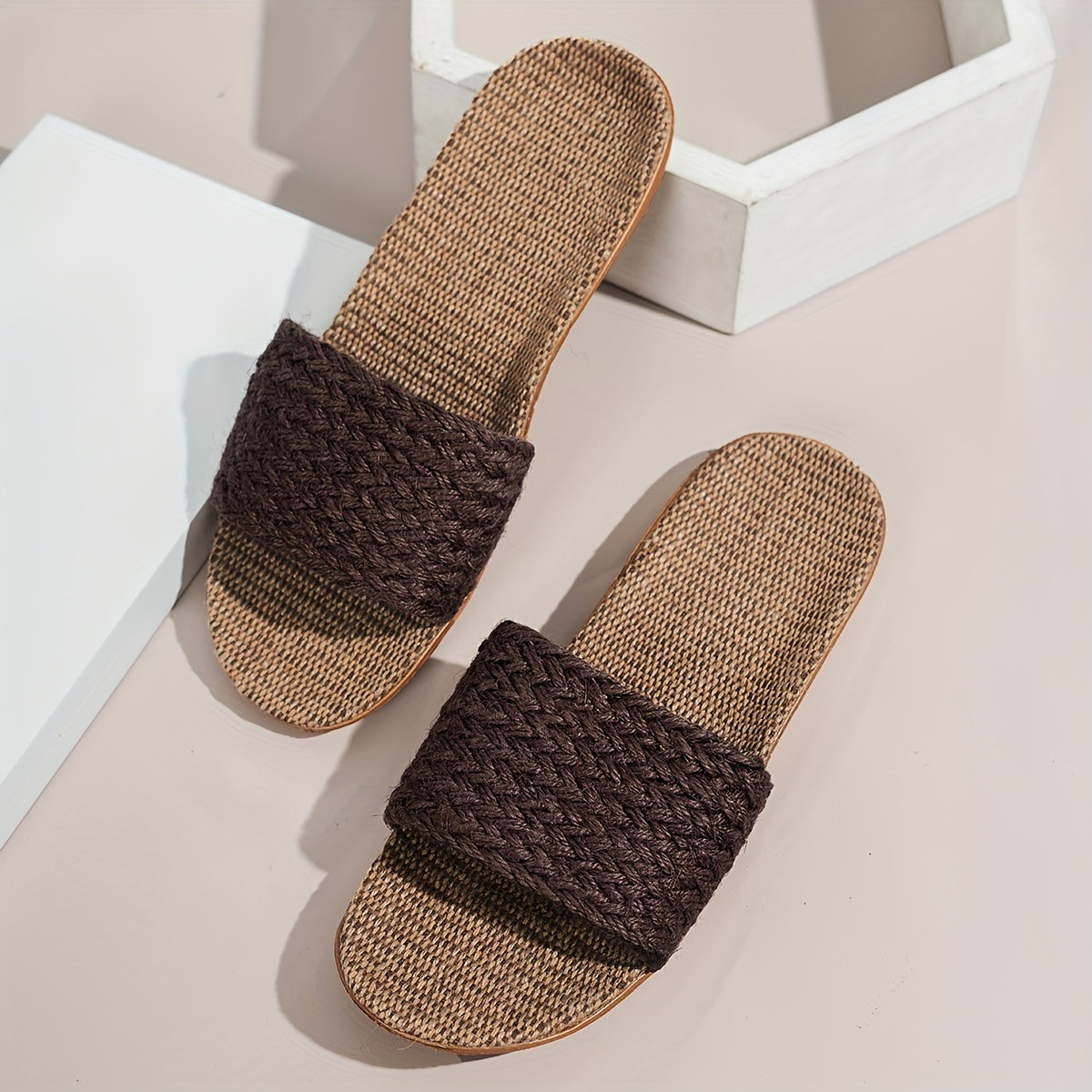 Avslappnade slip-on-sandaler för kvinnor i sommarstil