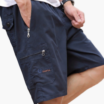 Legere Herren-Cargoshorts mit Reißverschlusstaschen – vielseitiger urbaner Stil
