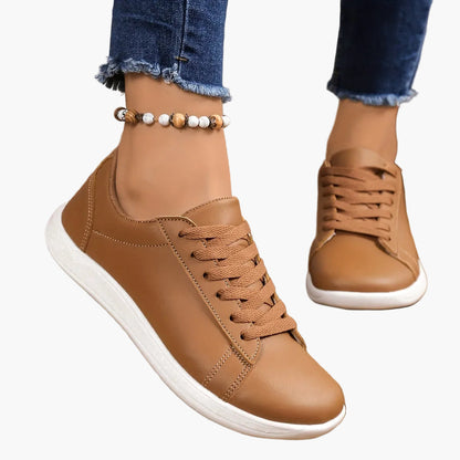Baskets décontractées pour femme style urbain à lacets – Chaussures polyvalentes confortables pour tous les jours