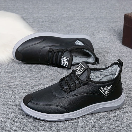 Baskets montantes homme doublure fourrure synthétique noir semelle grise
