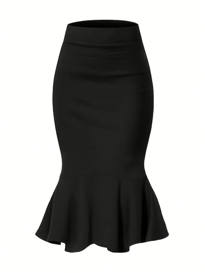 Jupe midi sirène élégante pour femme style bureau et occasions spéciales