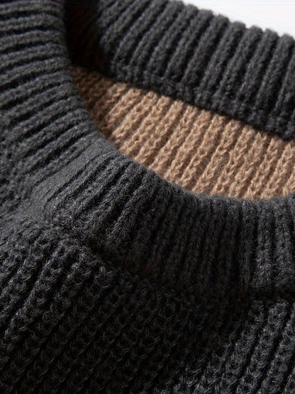 Maglione casual a righe da uomo stile autunno inverno