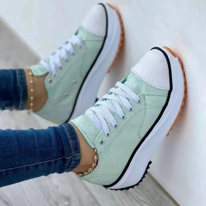 Karen – Wysokie, casualowe buty z płótna