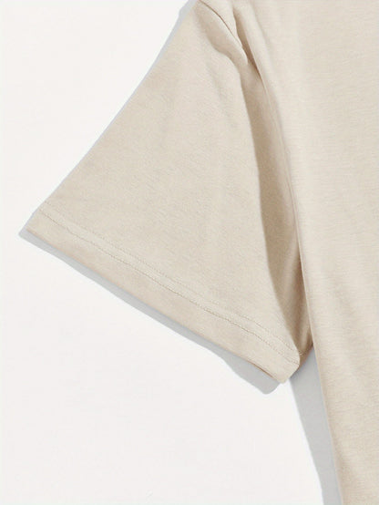 Herren-T-Shirt im Streetwear-Stil mit motivierendem Grafikmuster für den Alltag