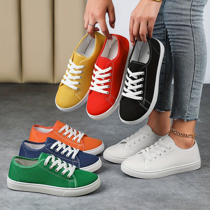 Baskets basses décontractées pour femme style urbain polyvalent