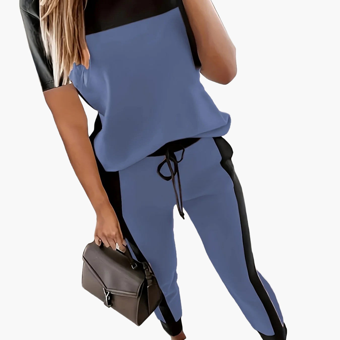 Casual damesensemble in chique urban stijl voor vrije tijd en uitgaan