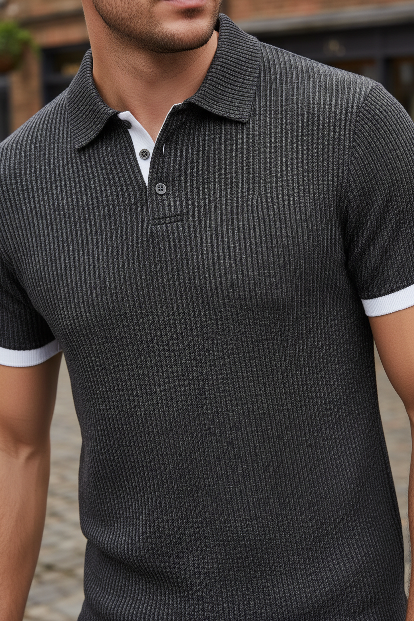 Polo homme manches courtes style moderne pour tenue décontractée chic