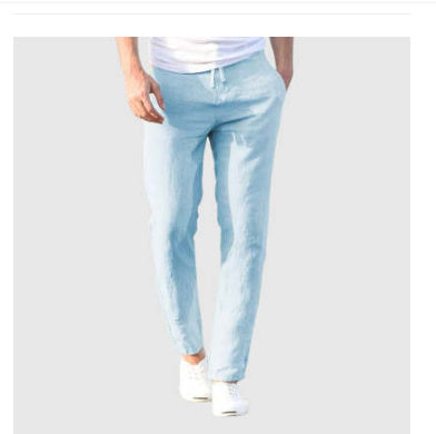 Pantalon décontracté homme à taille élastique style bord de mer