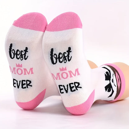 Women's novelty socks - Best Mom in the World - Original Mother's Day gift