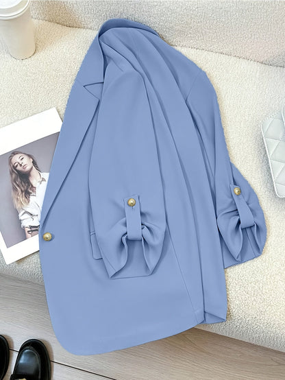 Blazer Femme Élégant Manches Longues Style Décontracté pour Bureau ou Sortie