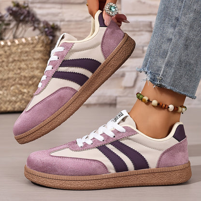 Baskets décontractées pour femme style rétro – Sneakers urbaines tendance