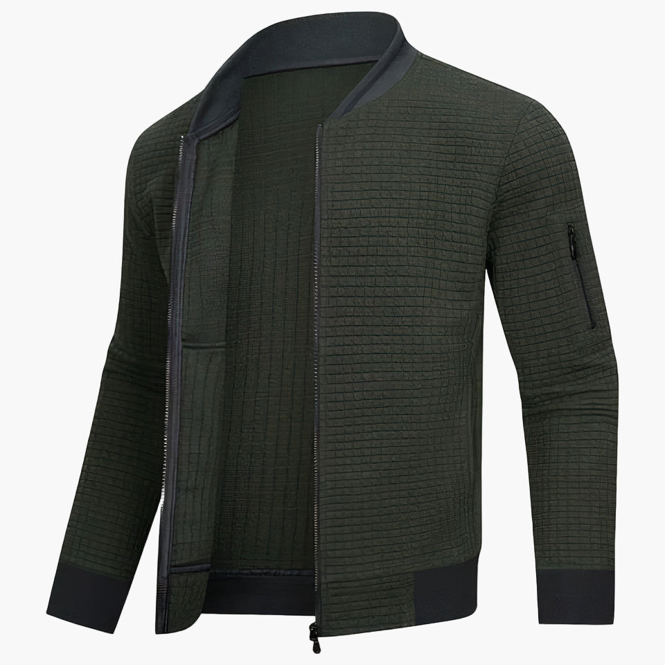 Giacca bomber uomo stile urbano moderno – Ideale per un look casual o professionale
