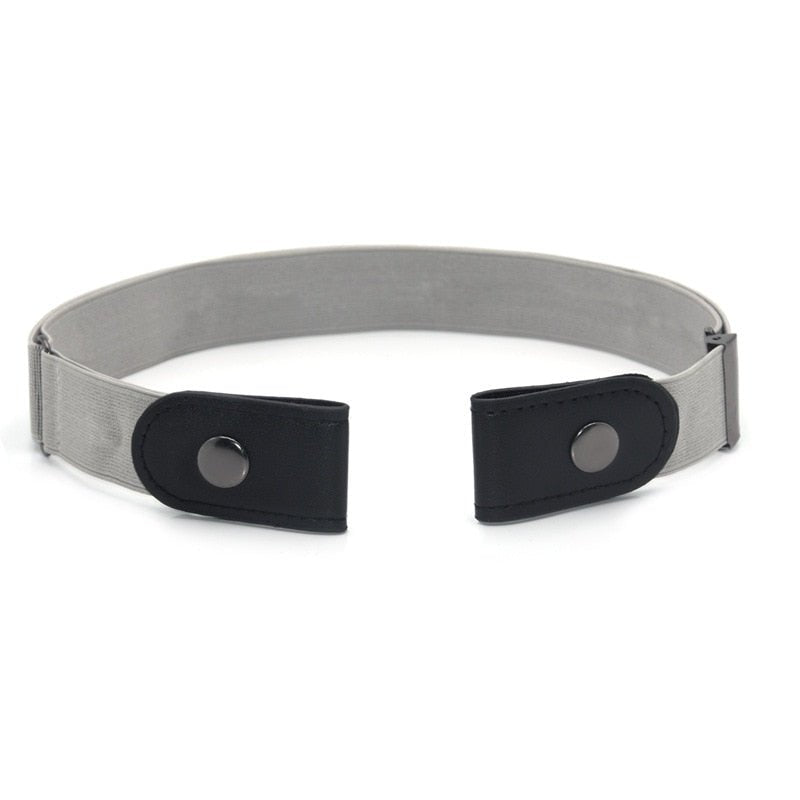 Invisible Elastic Belt with Flat Buckle for Pants, Jeans, and Shorts