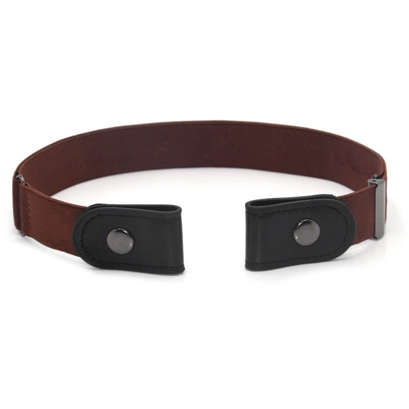 Invisible Elastic Belt with Flat Buckle for Pants, Jeans, and Shorts