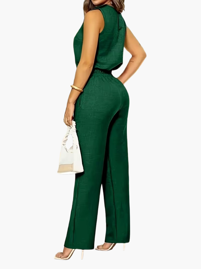 Combinaison Pantalon Élégante Femme Style Chic pour Bureau et Sorties