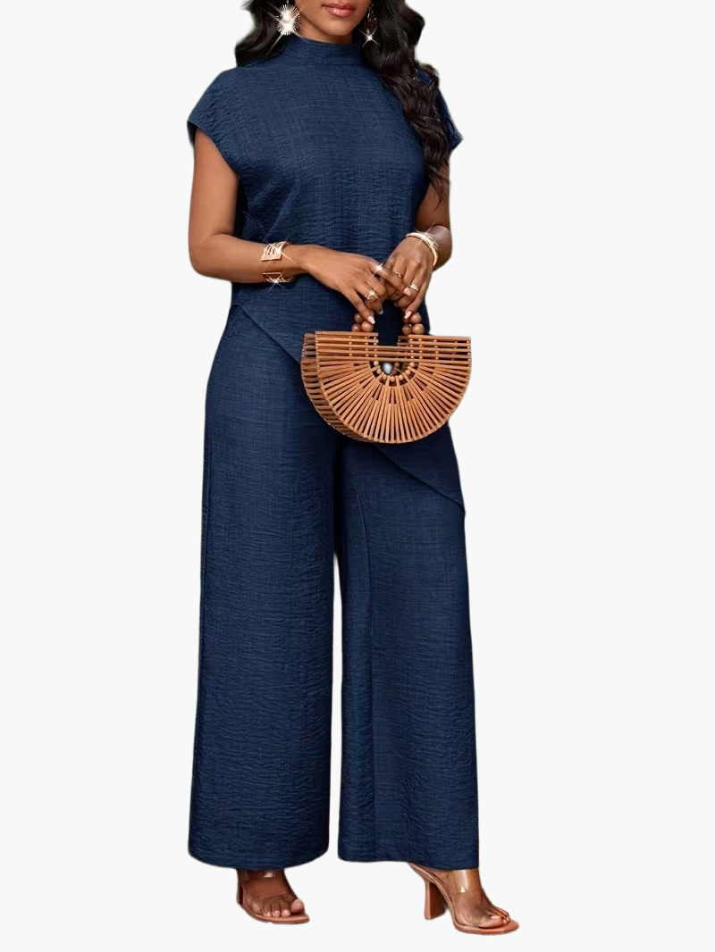 Combinaison Pantalon Asymétrique Élégante Femme Style Décontracté Printemps Été