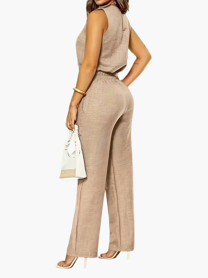 Combinaison Pantalon Élégante Femme Style Chic pour Bureau et Sorties
