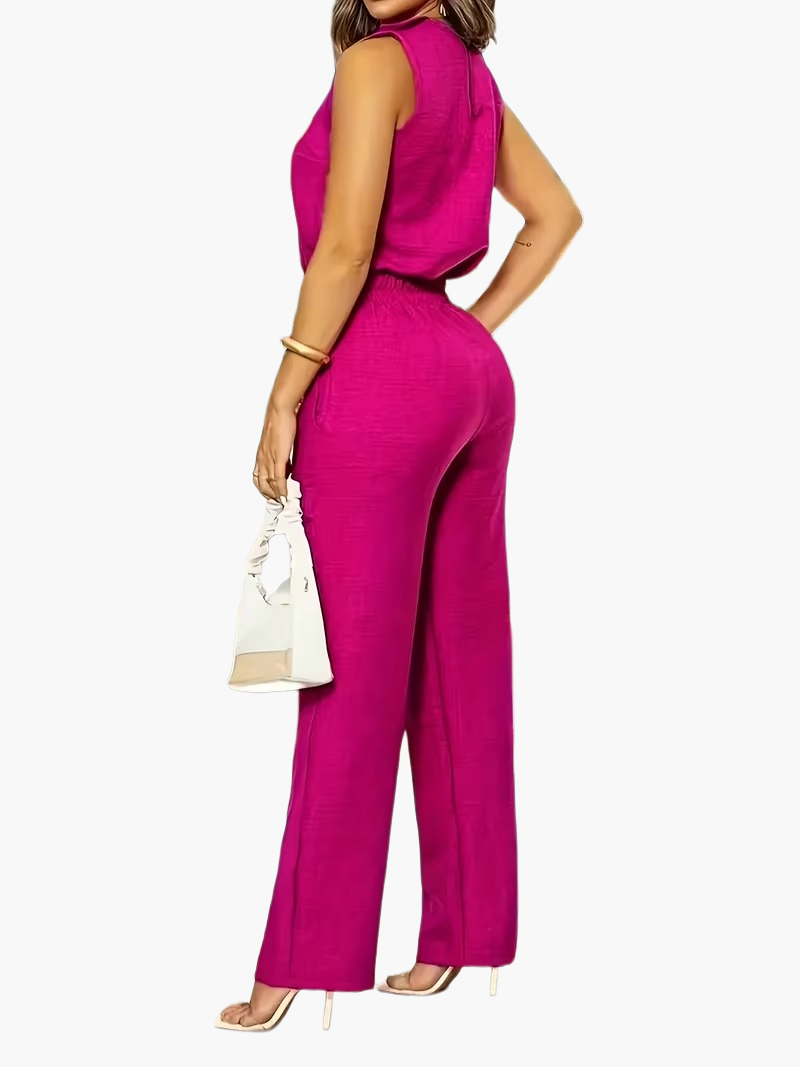 Combinaison Pantalon Élégante Femme Style Chic pour Bureau et Sorties