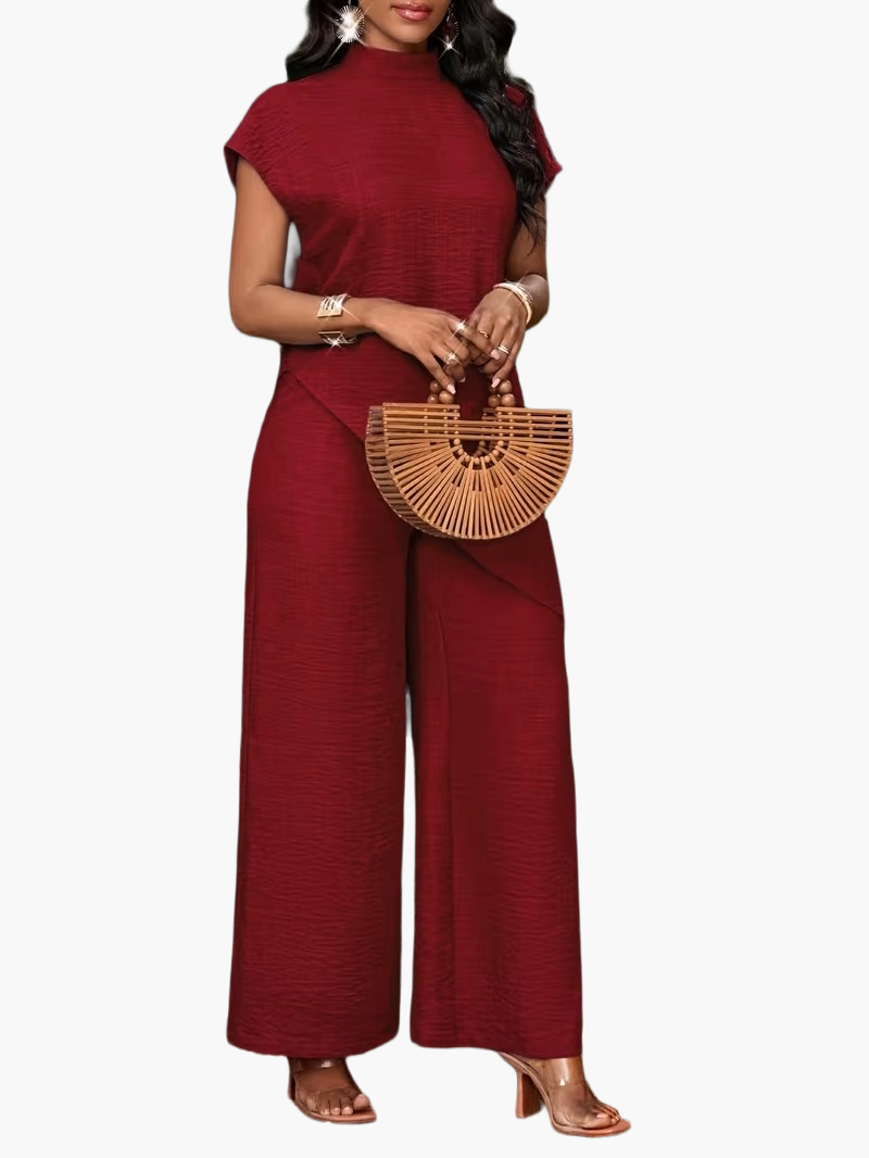 Combinaison Pantalon Asymétrique Élégante Femme Style Décontracté Printemps Été