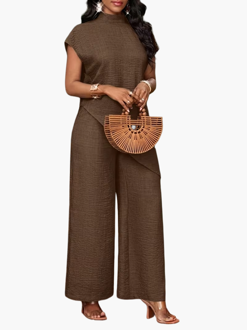 Combinaison Pantalon Asymétrique Élégante Femme Style Décontracté Printemps Été