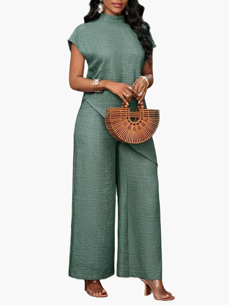 Combinaison Pantalon Asymétrique Élégante Femme Style Décontracté Printemps Été