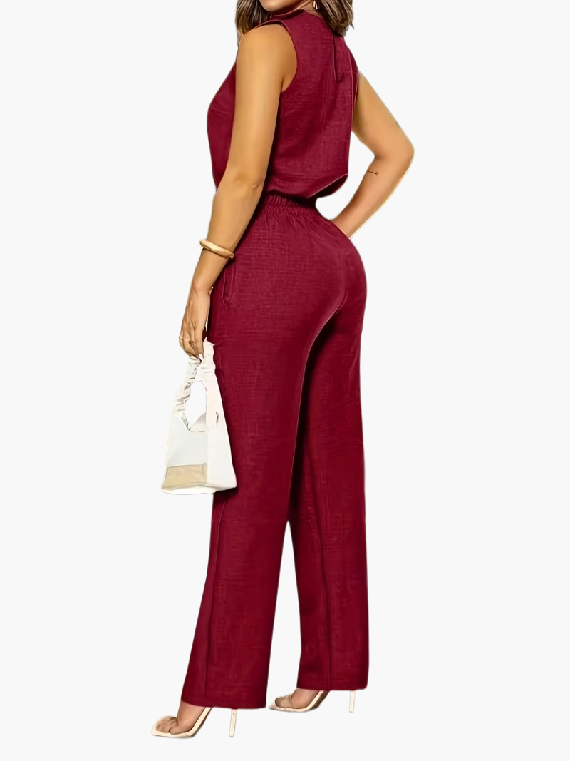 Combinaison Pantalon Élégante Femme Style Chic pour Bureau et Sorties