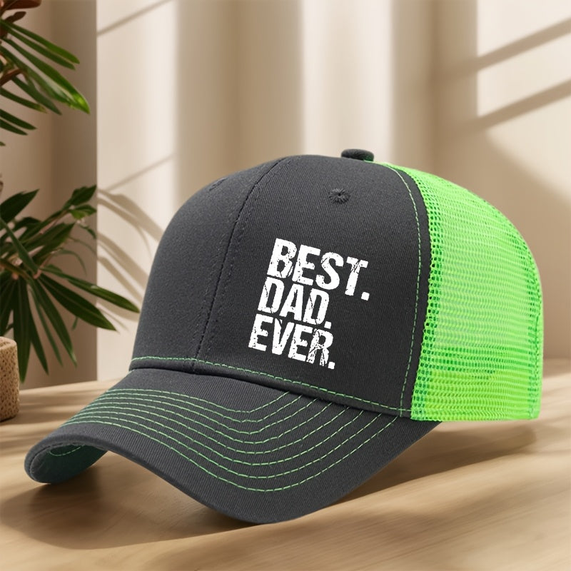 Casquette style trucker pour homme - Meilleur Papa - Accessoire décontracté fête des pères
