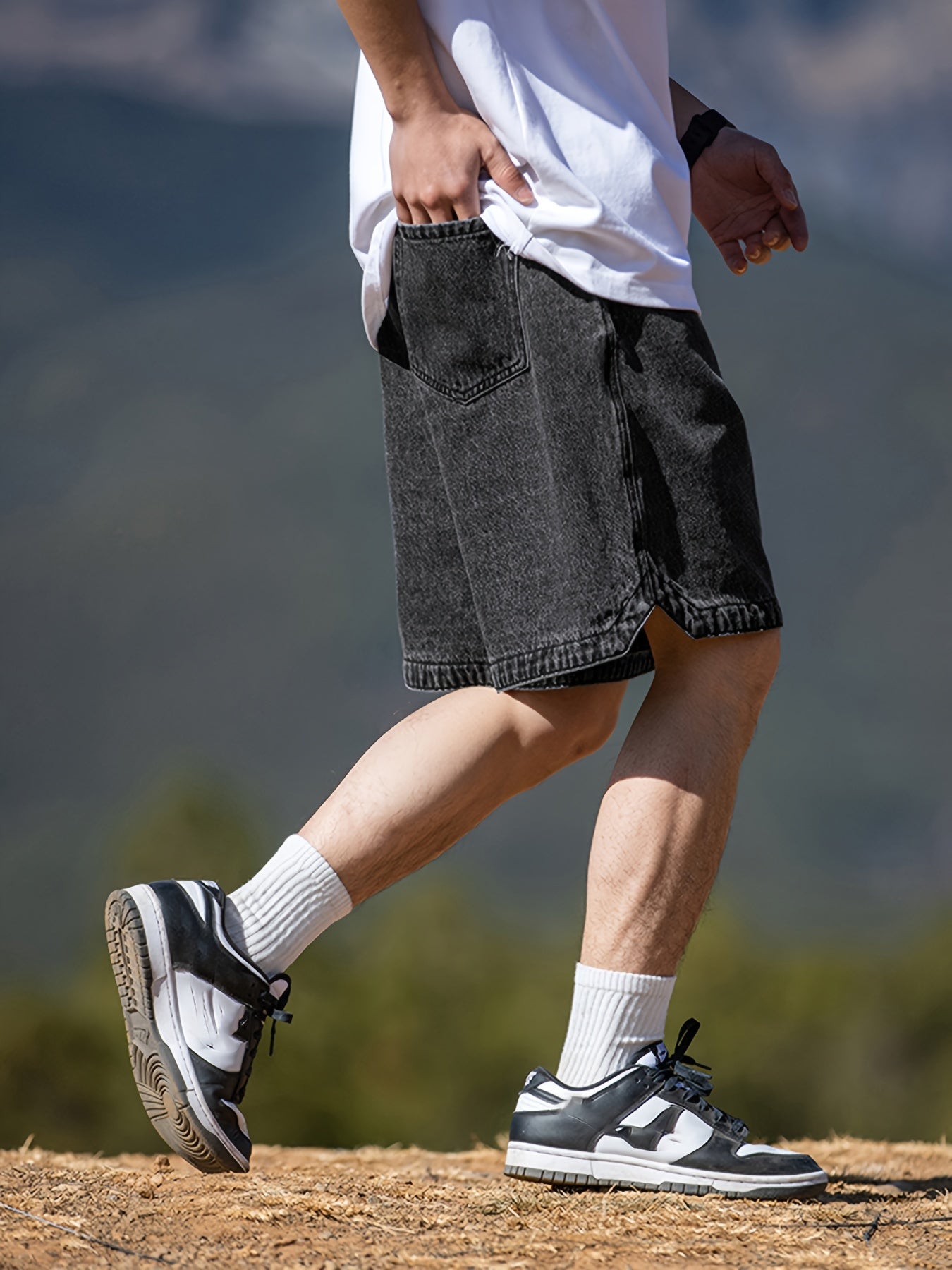 Lässige Herren-Shorts im urbanen Stil mit Taschen – ideal für Outdoor-Aktivitäten
