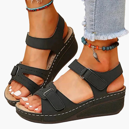 Sandales compensées ergonomiques femme – style décontracté et confort au quotidien