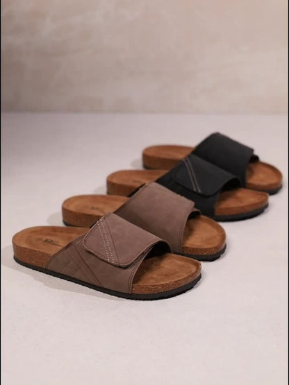 Sandales décontractées pour homme à enfiler avec semelle ergonomique – Idéal usage quotidien et détente