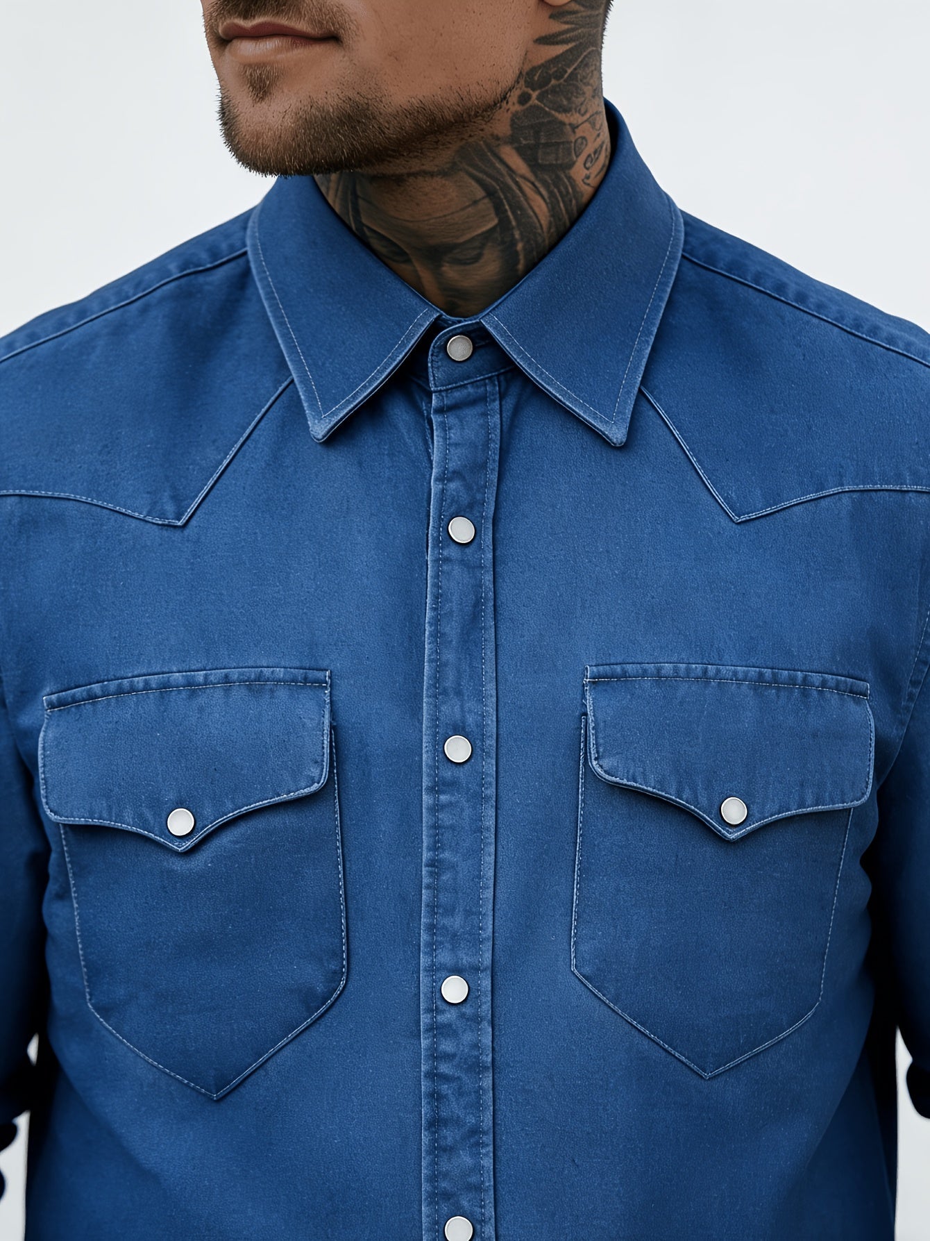 Chemise casual à boutons pour homme style urbain tendance