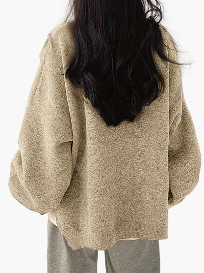 Avslappet genser for kvinner i løs og trendy stil, ideell for høst og vinter