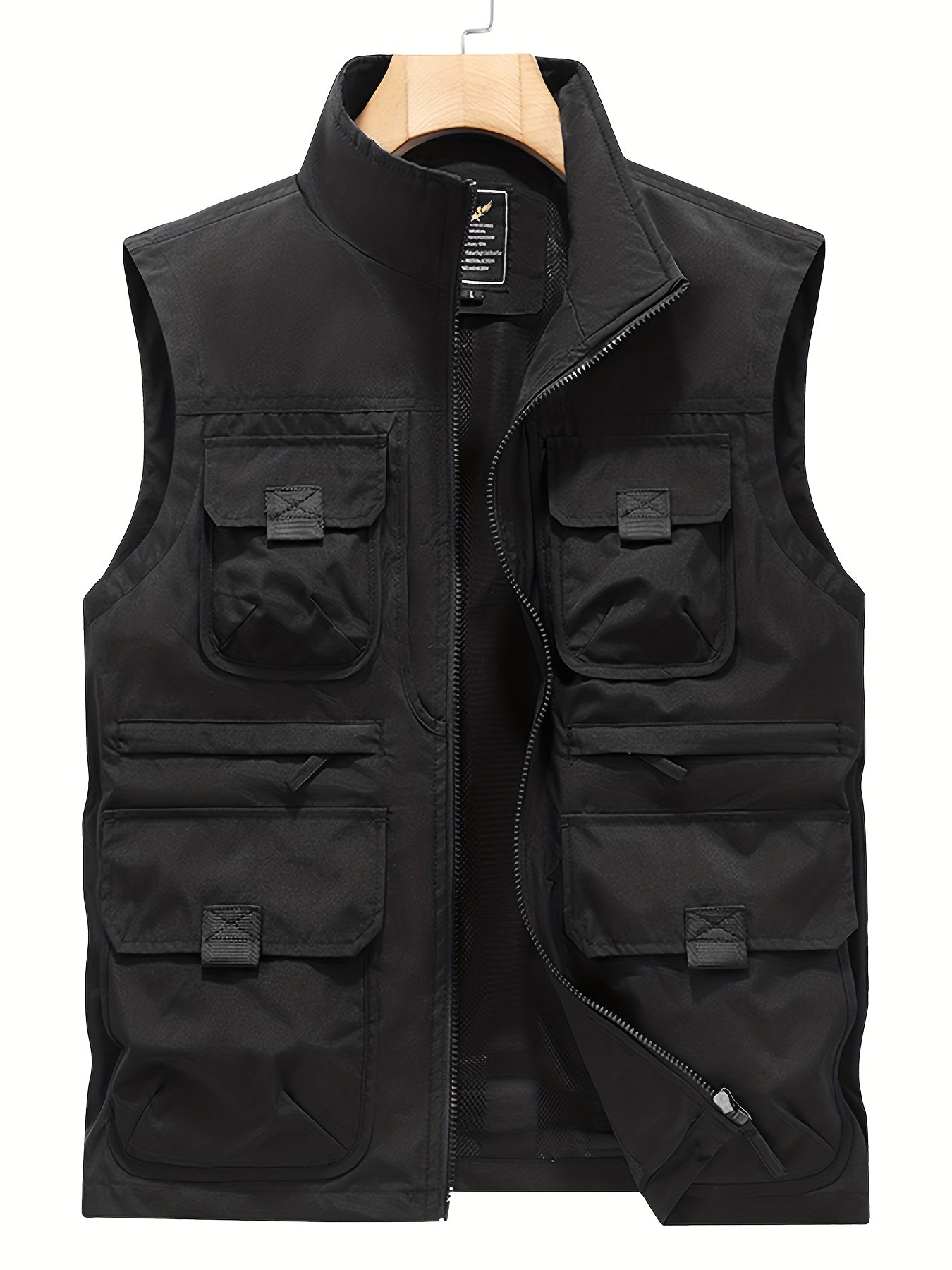Gilet utilitaire sans manches pour homme style décontracté outdoor à poches multiples