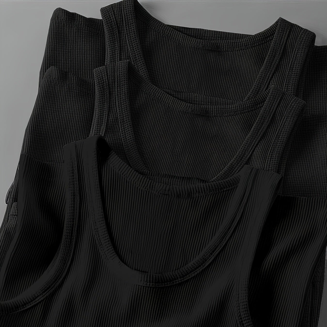 Débardeur côtelé homme style sport pour entraînement et superpositions quotidiennes