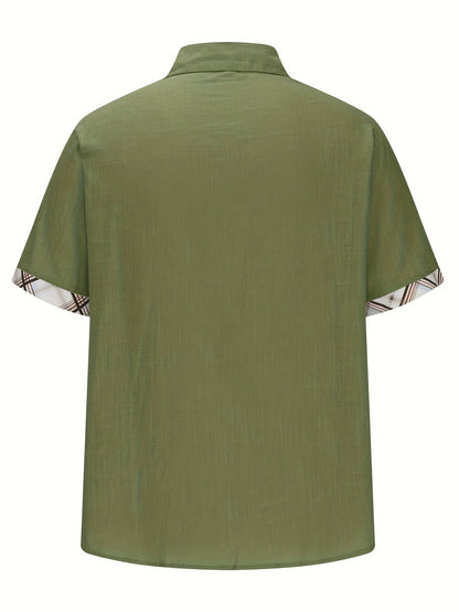 Chemise décontractée homme style plage à manches courtes – Look estival moderne