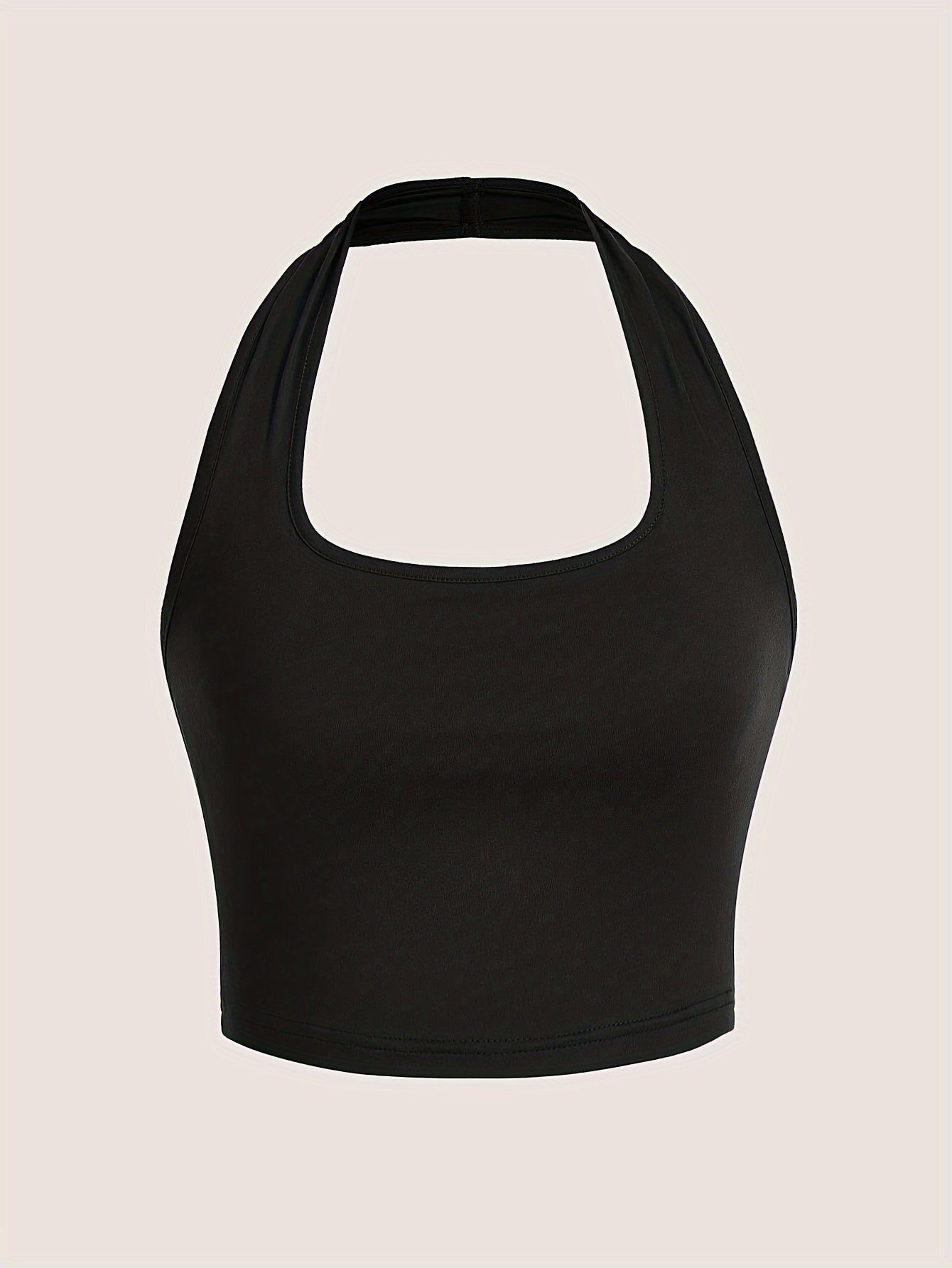 Dames top met open rug - Casual stijl met halternek voor de zomer